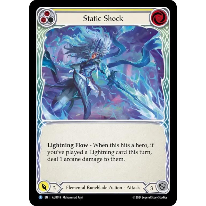 Static Shock (Yellow) [AUR019] (1st Strike)