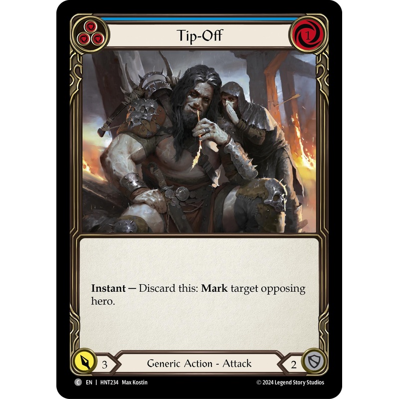 Tip-Off (Blue) [HNT234] (The Hunted)  Rainbow Foil