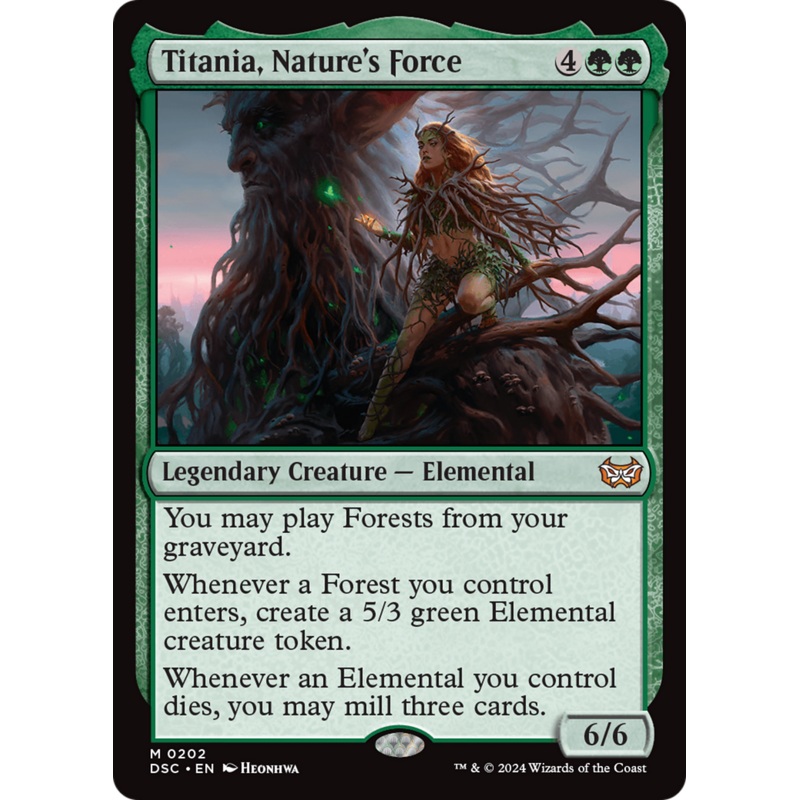Titania, Nature’s Force [Duskmourn: House of Horror Commander]