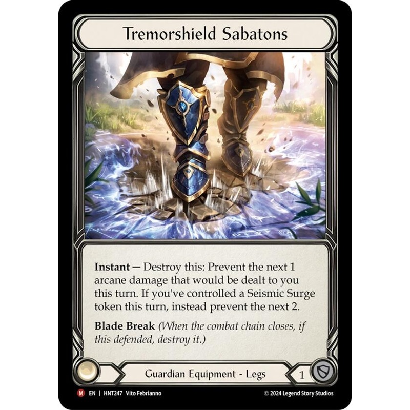 Tremorshield Sabatons [HNT247] (The Hunted)  Cold Foil