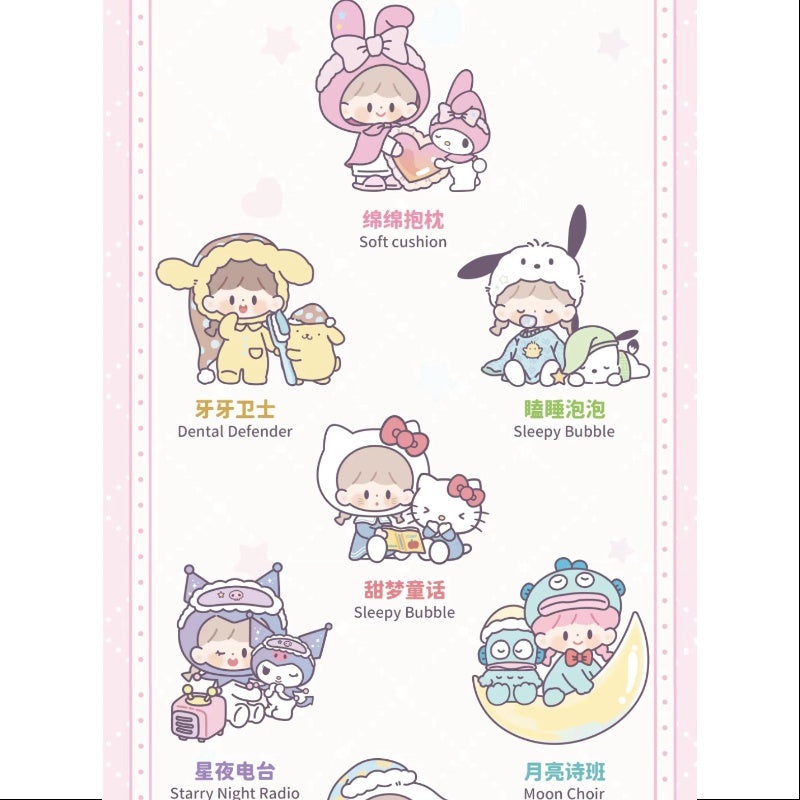 zZoton Sanrio Characters Preparation Before Bedtime Series Whole Set Opened