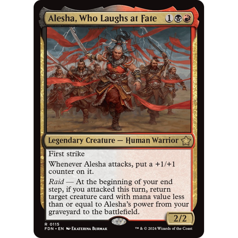 Alesha, Who Laughs at Fate [Foundations]