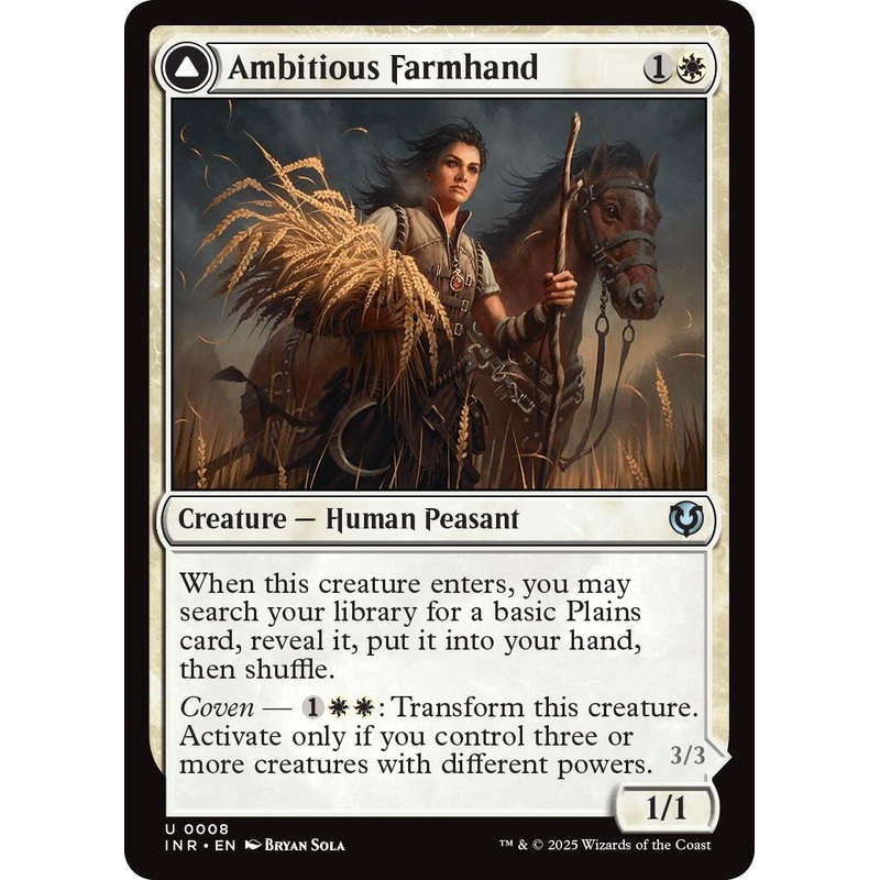 Ambitious Farmhand // Seasoned Cathar [Innistrad Remastered]