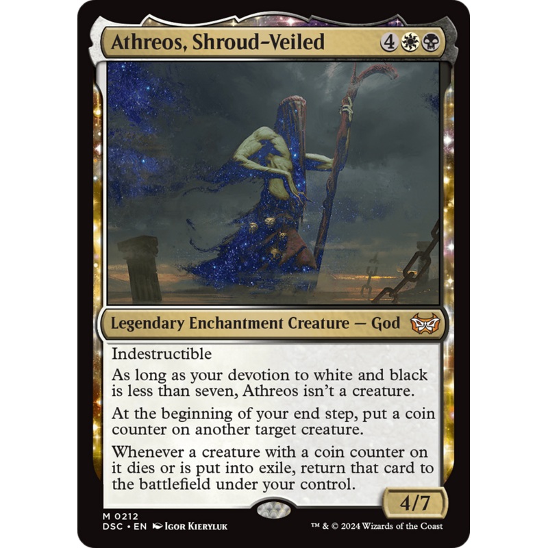 Athreos, Shroud-Veiled [Duskmourn: House of Horror Commander]