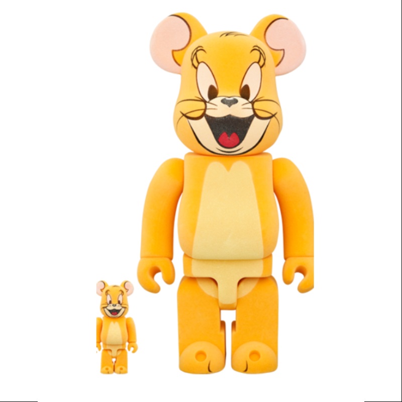 Bearbrick JerryClassic Color Flocky Ver. 400% & 100% Be@rbrick 2024 Limited