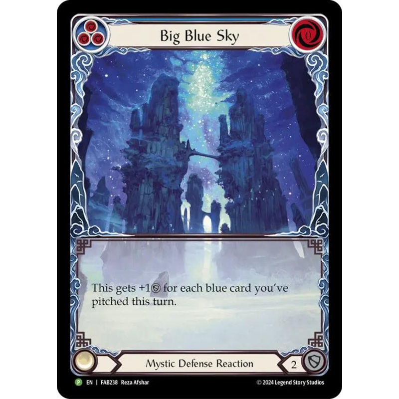 Big Blue Sky [MST086] (Promo)  Rainbow Foil