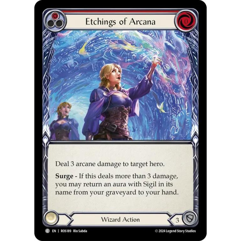 Etchings of Arcana (Red) [ROS189] (Rosetta)