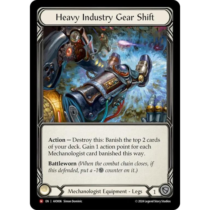 Heavy Industry Gear Shift [AIO006] (Armory Deck: Dash)  Rainbow Foil