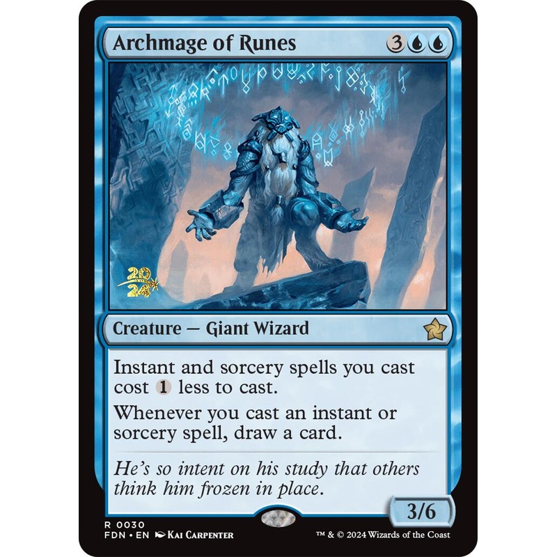 Archmage of Runes [Foundations Prerelease Promos]