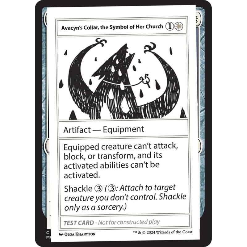 Avacyn’s Collar, the Symbol of Her Church [Mystery Booster 2 Playtest Cards]