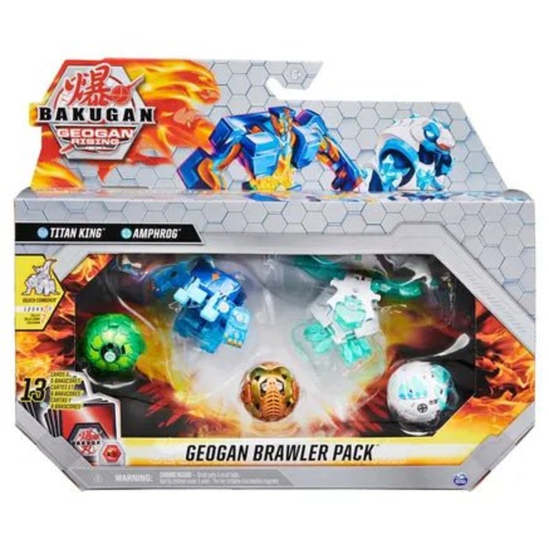 Bakugan Geogan Rising Brawler Pack – Aquos Titan King & Amphrog 5-Pack
