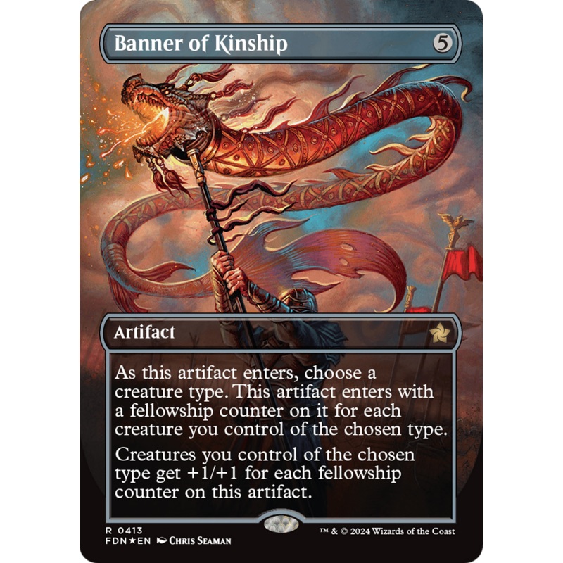 Banner of Kinship (Borderless) (Mana Foil) [Foundations]
