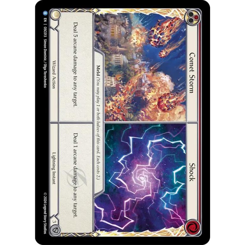 Comet Storm // Shock [OSC013] (Rosetta Oscilio Blitz Deck)