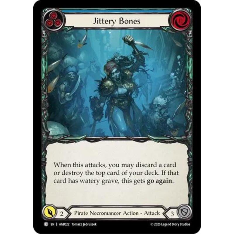 Jittery Bones (Blue) [AGB022] (Armory Deck: Gravy Bones)