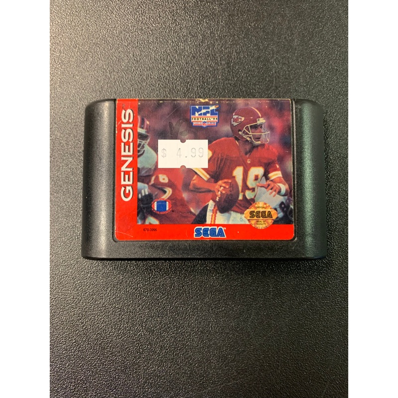 SEGA GENESIS 16-BIT NFL FOOTBALL 94 STARRING JOE MONTANA  GAME TESTED WORKS