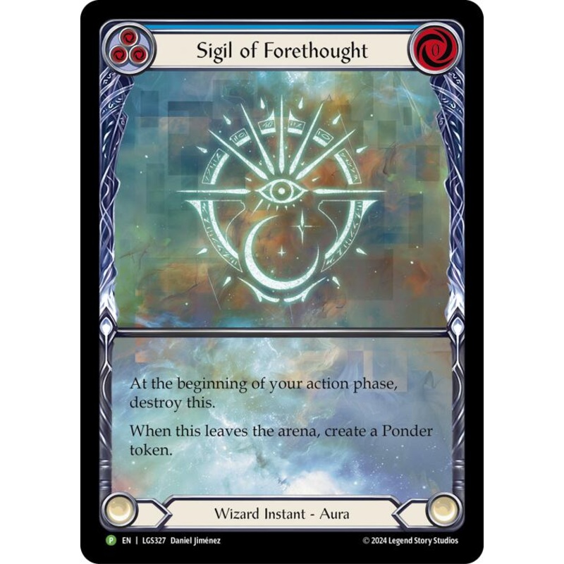 Sigil of Forethought (Extended Art) [LGS327] (Promo)  Rainbow Foil