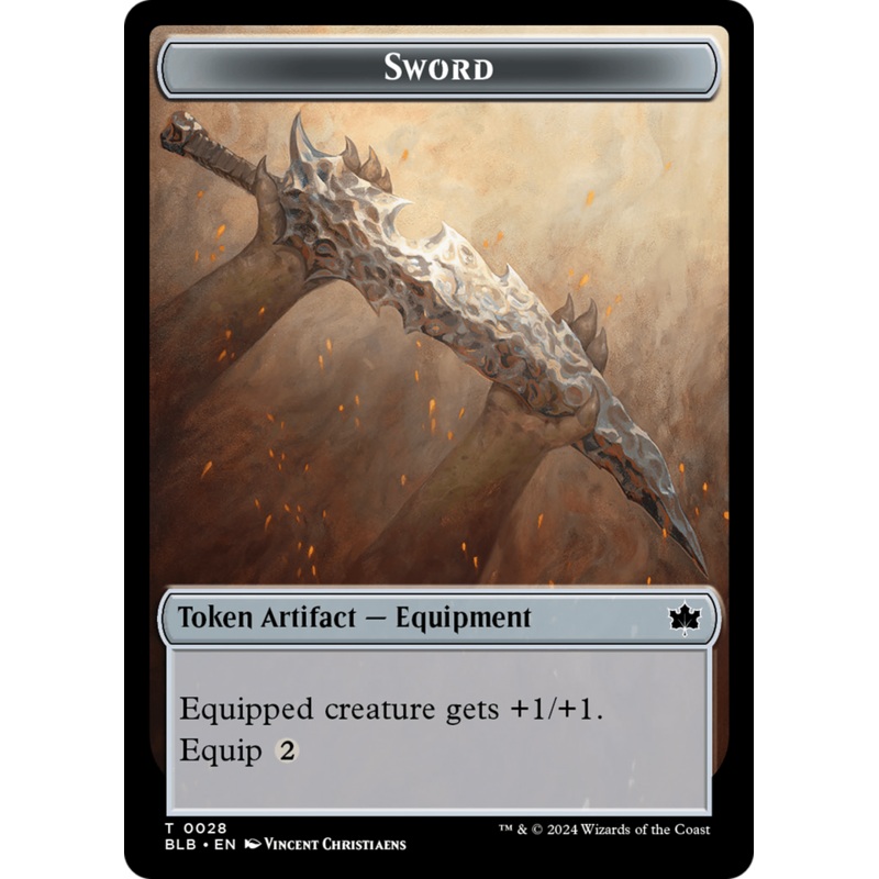 Sword Token [Bloomburrow Tokens]