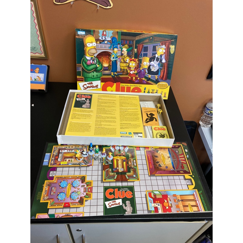 The Simpsons Clue board game complete set
