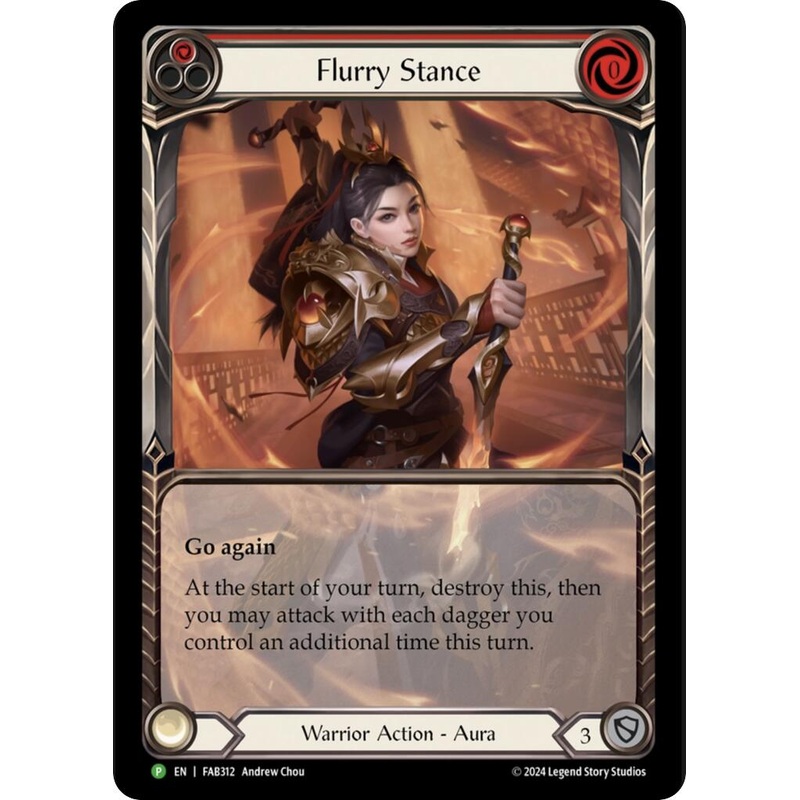 Flurry Stance [FAB312] (Promo)  Rainbow Foil