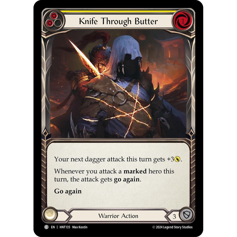 Knife through Butter (Yellow) [HNT135] (The Hunted)  Rainbow Foil