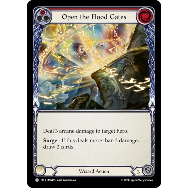 Open the Flood Gates (Red) [ROS195] (Rosetta)  Rainbow Foil