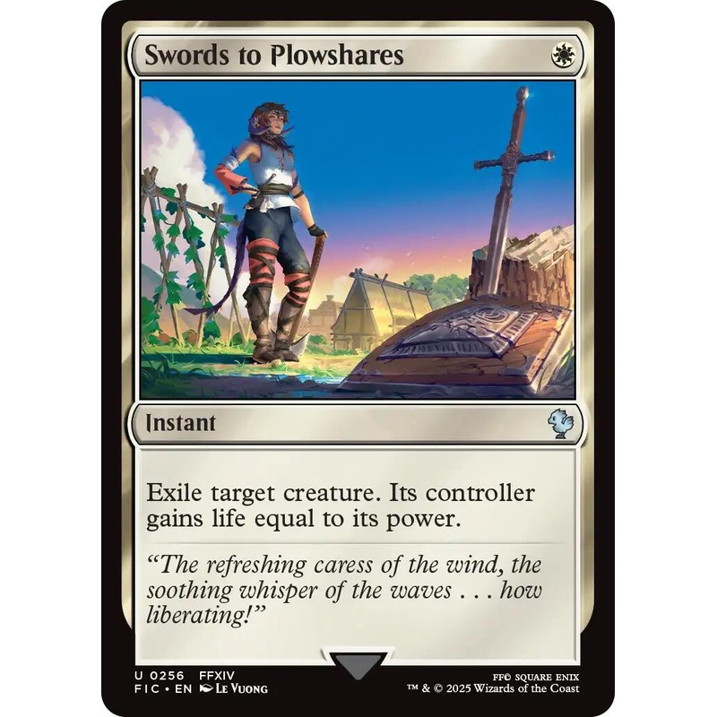 Swords to Plowshares (Surge Foil) [FINAL FANTASY Commander]