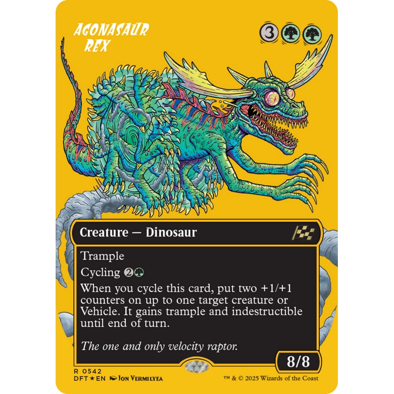 Agonasaur Rex (Borderless) (First-Place Foil) [Aetherdrift]