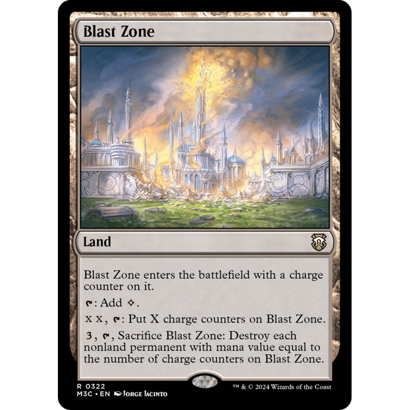 Blast Zone (Ripple Foil) [Modern Horizons 3 Commander]