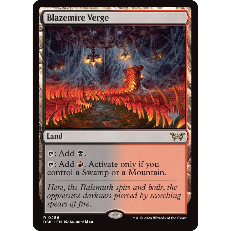Blazemire Verge (Promo Pack) [Duskmourn: House of Horror Promos]