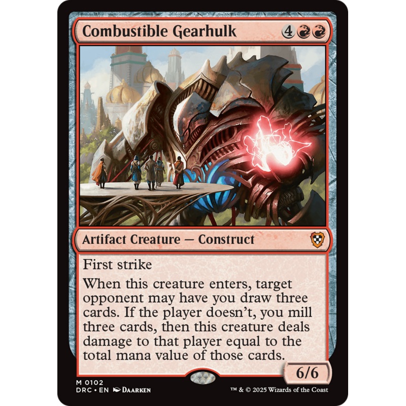 Combustible Gearhulk [Aetherdrift Commander]