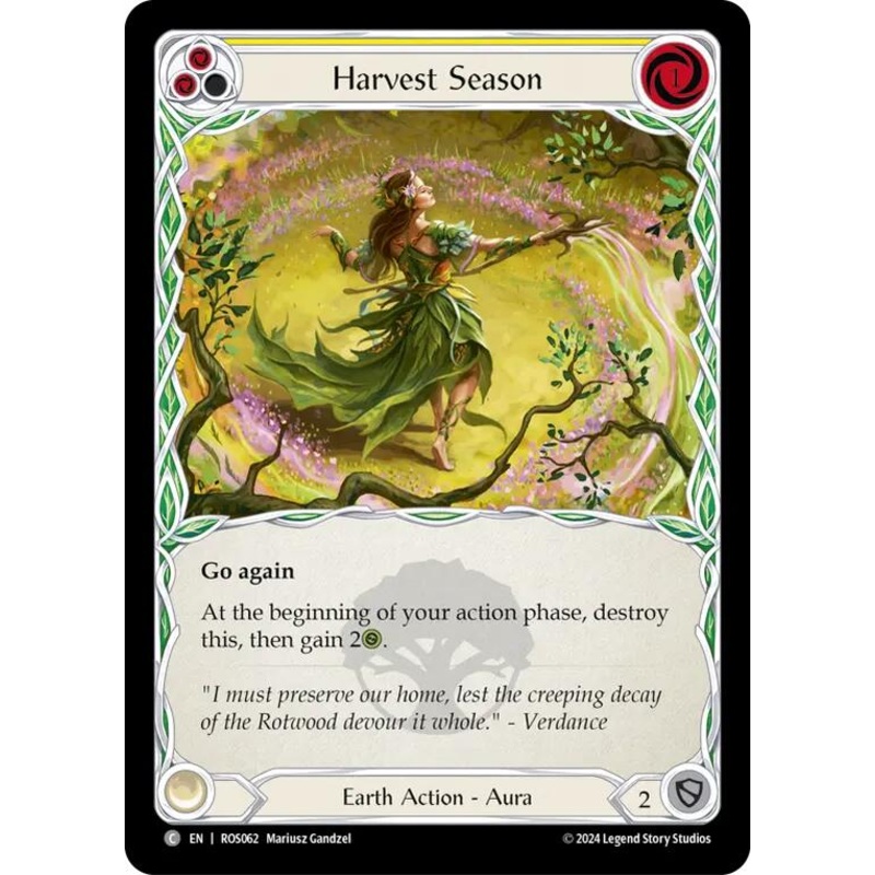 Harvest Season (Yellow) [ROS062] (Rosetta)  Rainbow Foil