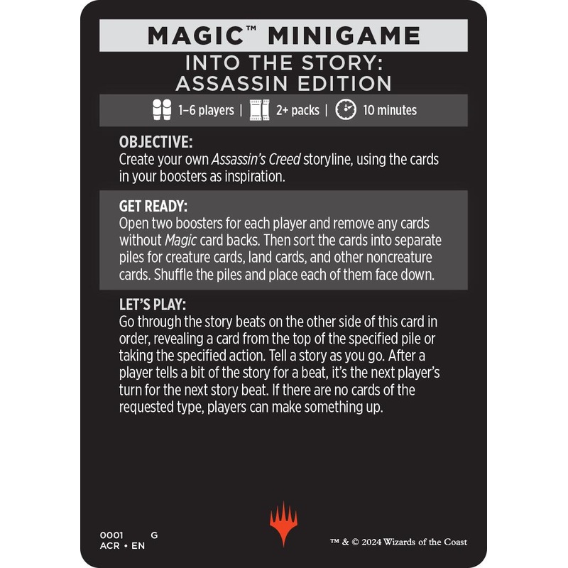 Into The Story: Assassin Edition (Magic Minigame) [Assassin’s Creed Minigame]