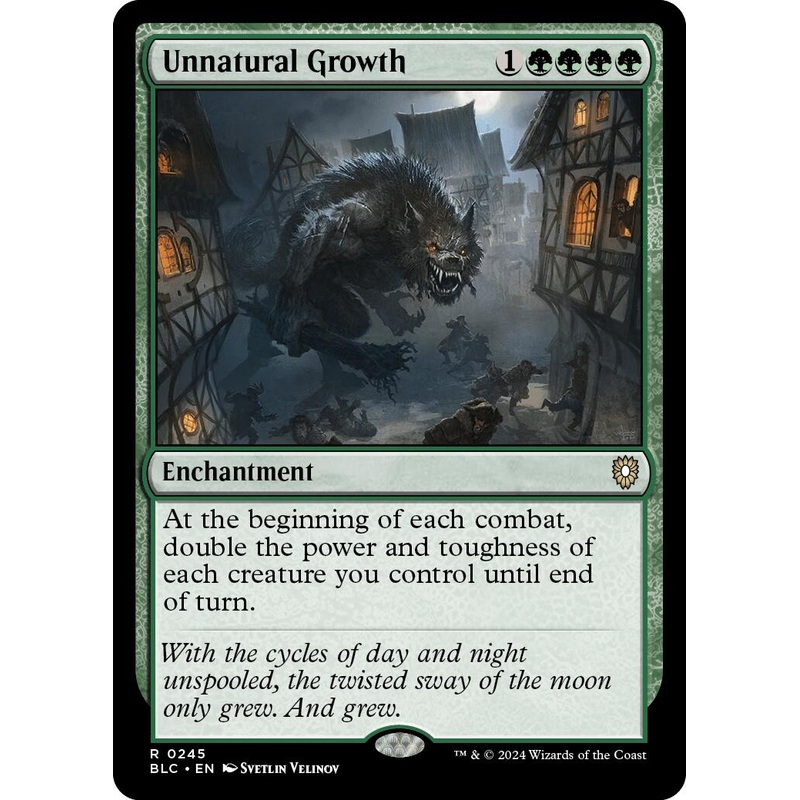 Unnatural Growth [Bloomburrow Commander]