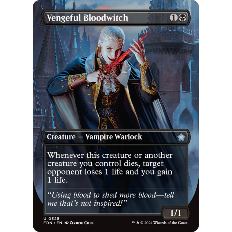 Vengeful Bloodwitch (Borderless) [Foundations]