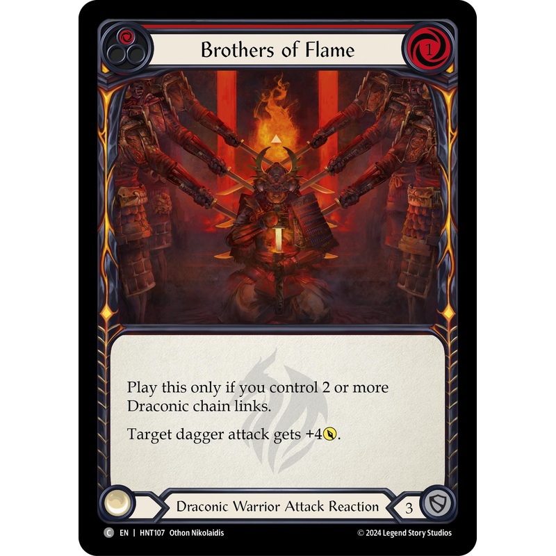 Brothers of Flame (Red) [HNT107] (The Hunted)  Rainbow Foil