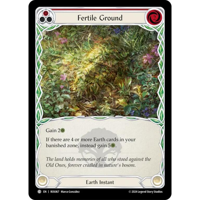 Fertile Ground (Red) [ROS067] (Rosetta)  Rainbow Foil
