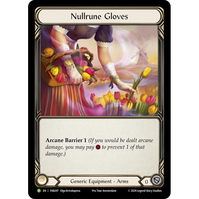 Nullrune Gloves (Cold Foil) [FAB247] (Promo)  Rainbow Foil