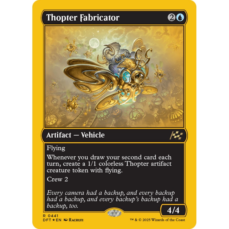 Thopter Fabricator (First-Place Foil) [Aetherdrift]