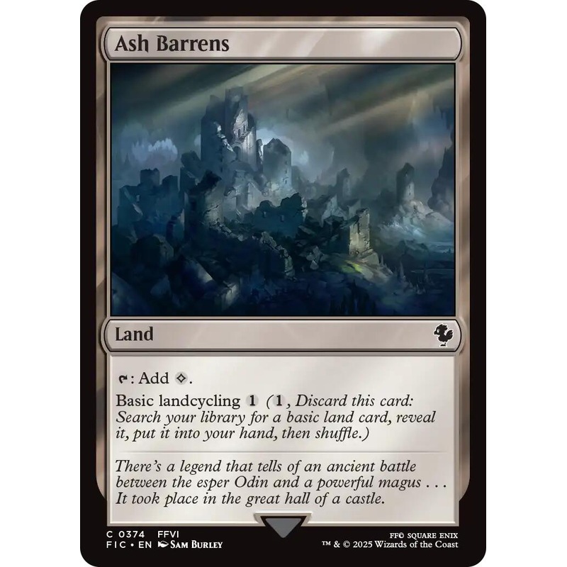 Ash Barrens (Surge Foil) [FINAL FANTASY Commander]