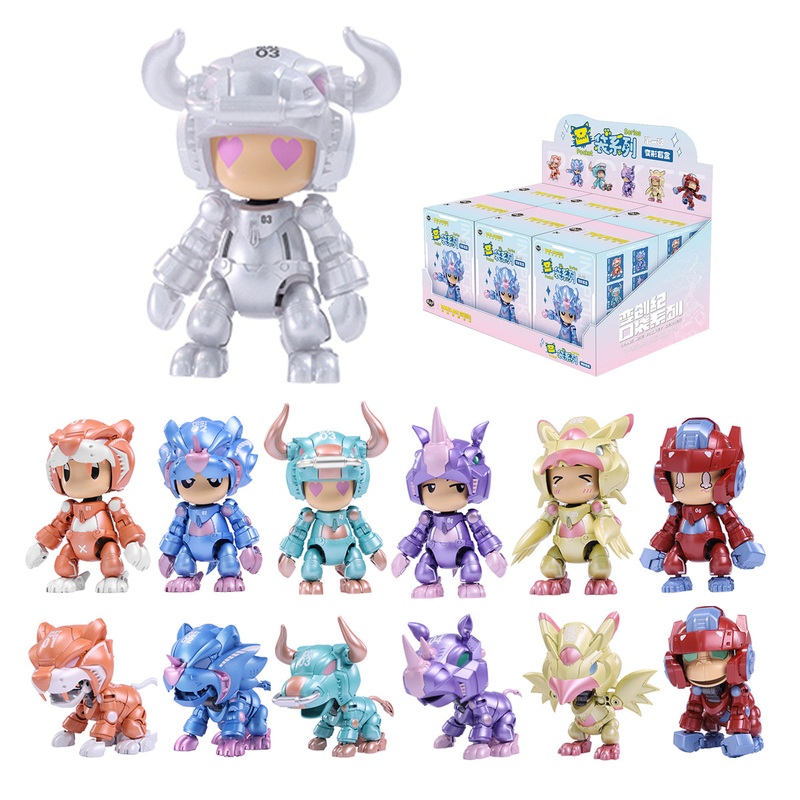 CANG TOYS, Trans Age Pocket Transformation 1st Edition Q-Version Pet Mecha, Blind Box Figure