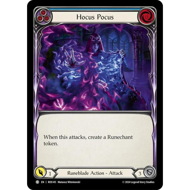 Hocus Pocus (Blue) [ROS145] (Rosetta)  Rainbow Foil