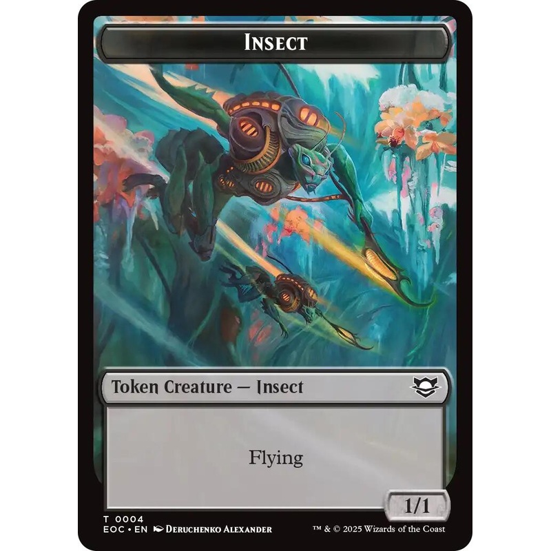 Insect // Elemental (0008) Double-Sided Token [Edge of Eternities Commander Tokens]