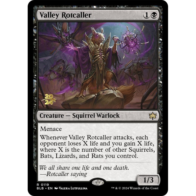 Valley Rotcaller [Bloomburrow Prerelease Promos]
