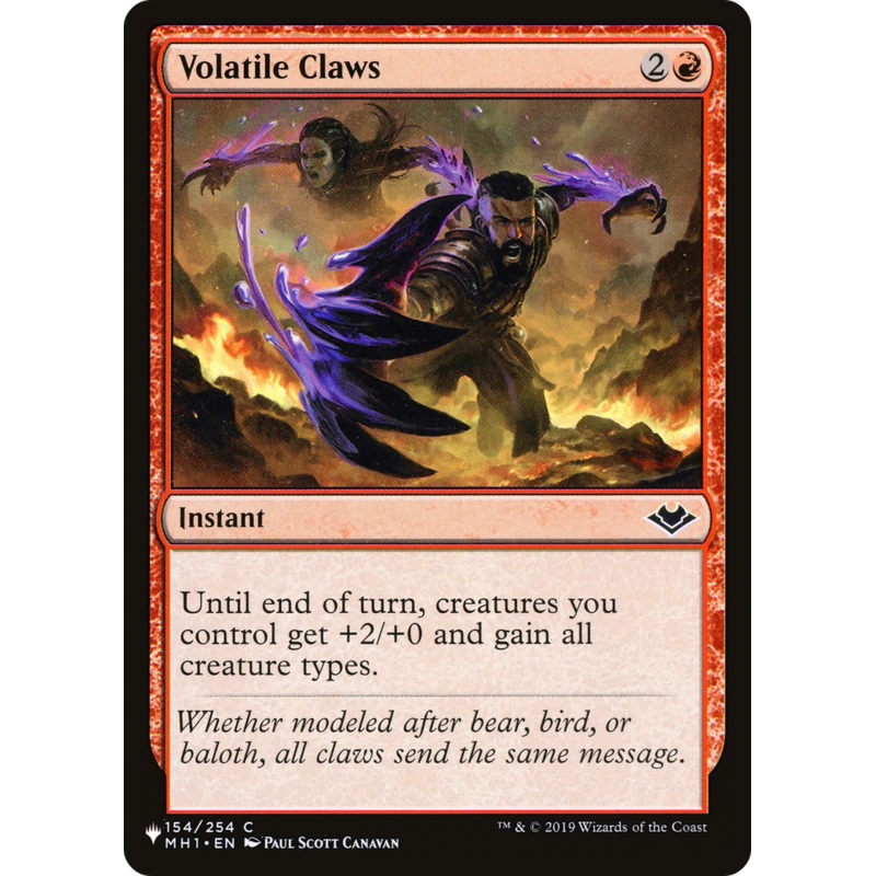 Volatile Claws [The List]