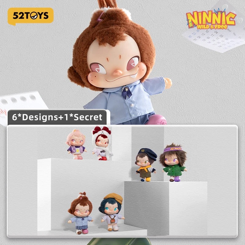 52TOYS NINNIC Wild & Free Plush Keychain Blind Box
