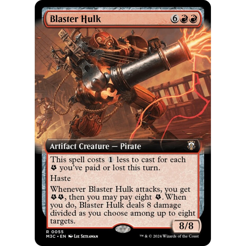 Blaster Hulk (Extended Art) (Ripple Foil) [Modern Horizons 3 Commander]