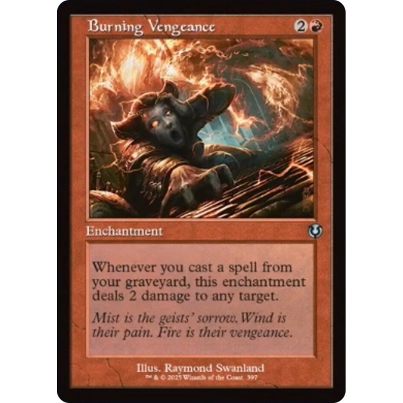 Burning Vengeance (Retro Frame) [Innistrad Remastered]