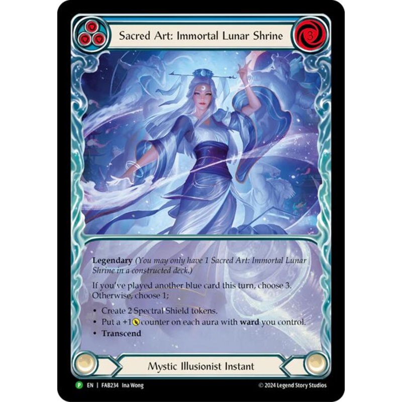 Sacred Art: Immortal Lunar Shrine [FAB234] (Promo)  Rainbow Foil