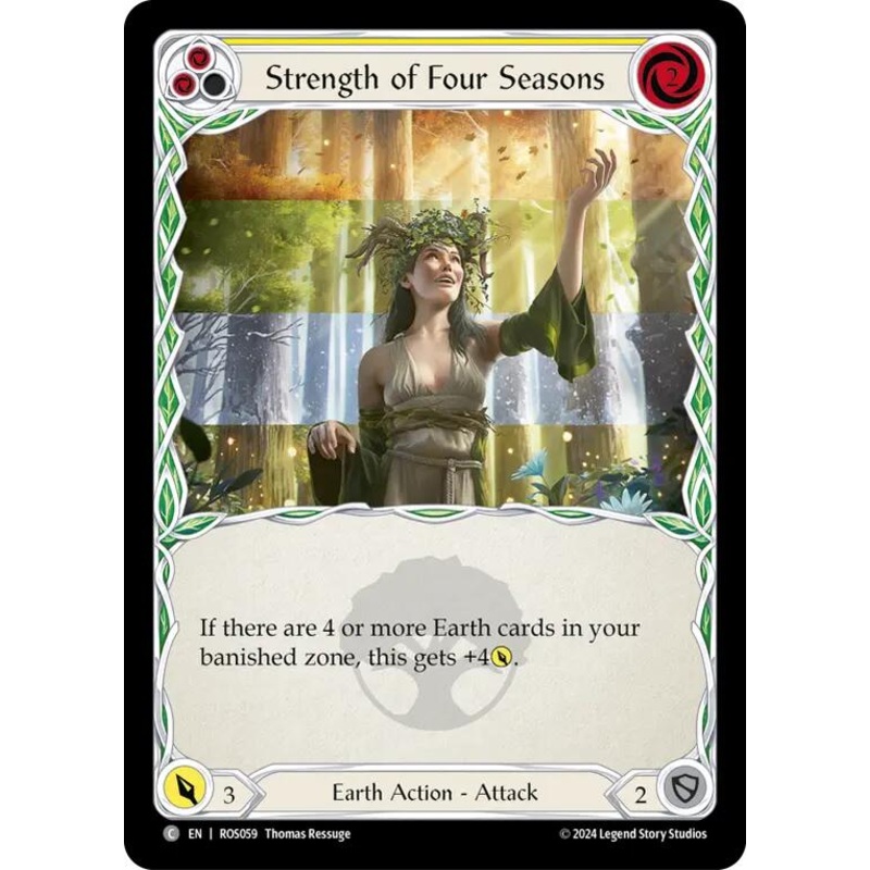 Strength of Four Seasons (Yellow) [ROS059] (Rosetta)  Rainbow Foil