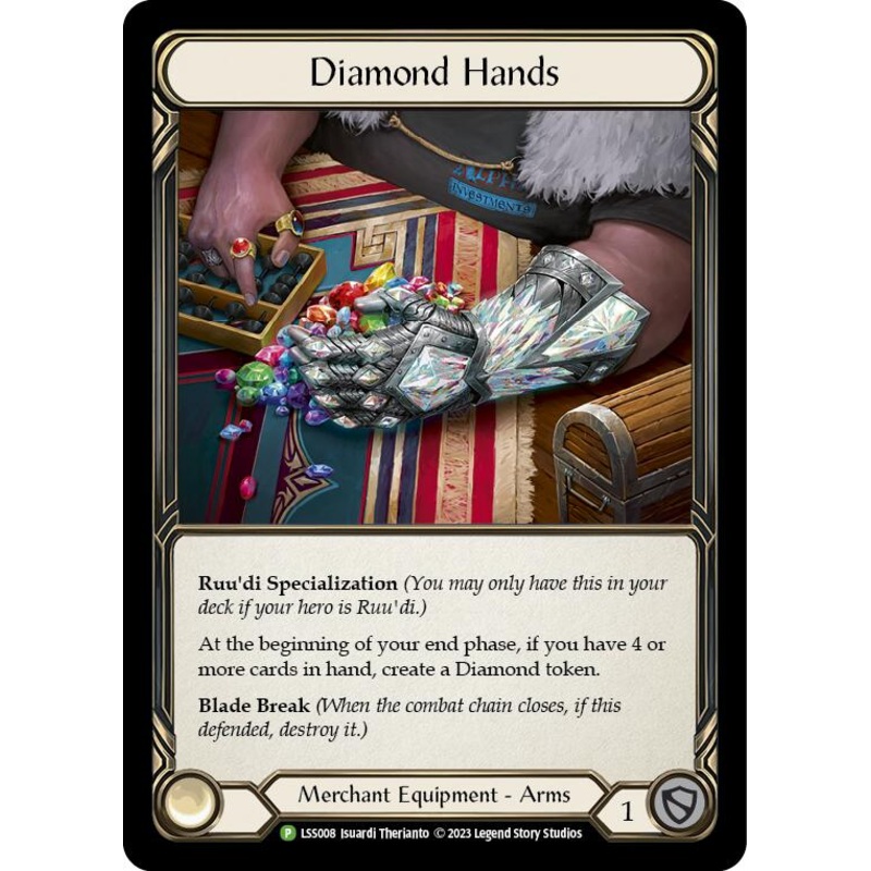 Diamond Hands (Cold Foil) [LSS008] (Promo)  Rainbow Foil